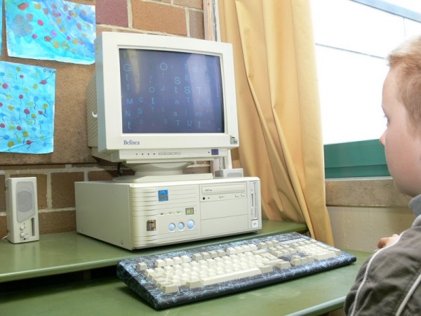 Buchstabenübungen am Computer