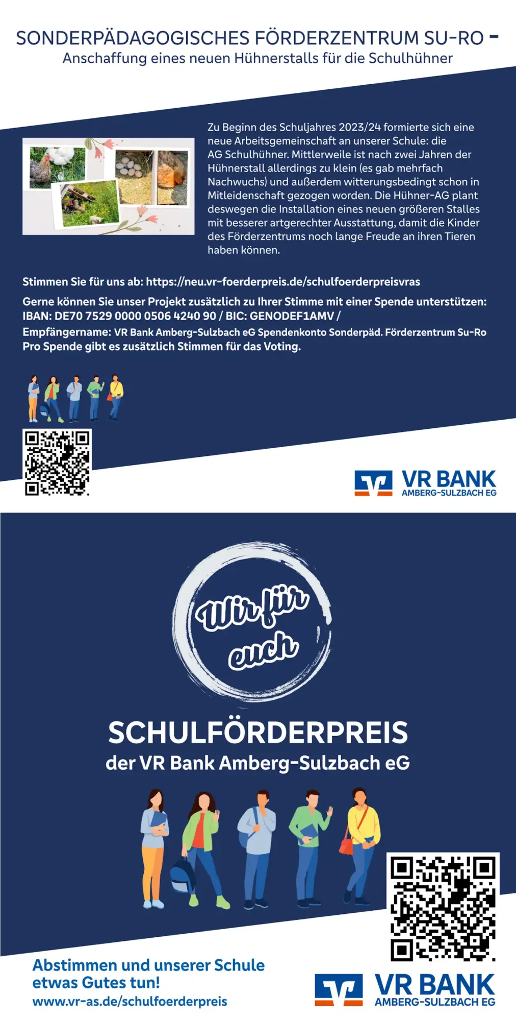 Schulförderpreis VR Bank Amberg-Sulzbach
